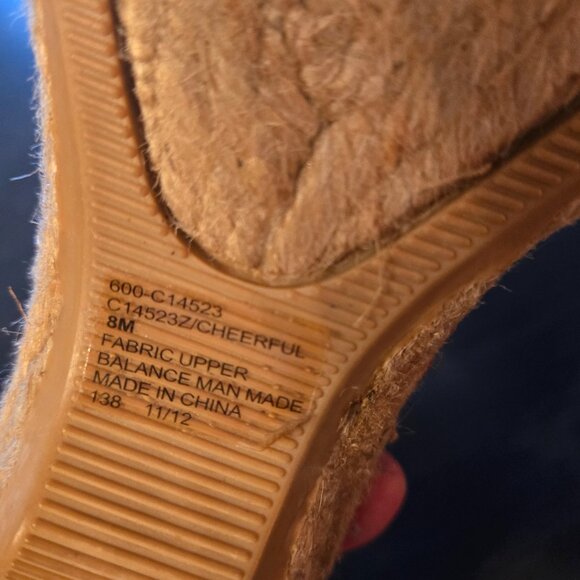 Red Bow Canvas Espadrilles Sandals Size 8 - Picture 5 of 5